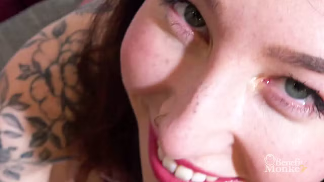 Green Eyes And Hairy Cat! She Sucks Me And I Touch Her In A Dirty Home Video! | Profit Monkey